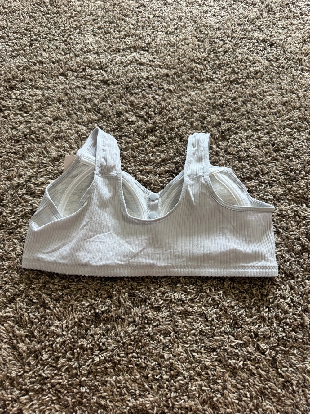 Amazon White Front-Closure Wireless Support Bra - Picture 2 of 3